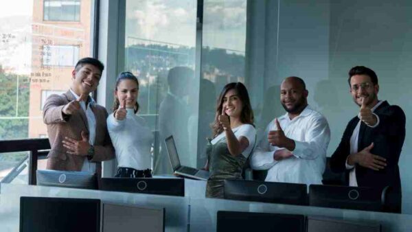 Image depicting employee motivation and togetherness